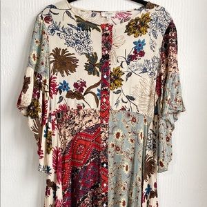 flowy floral boutique dress